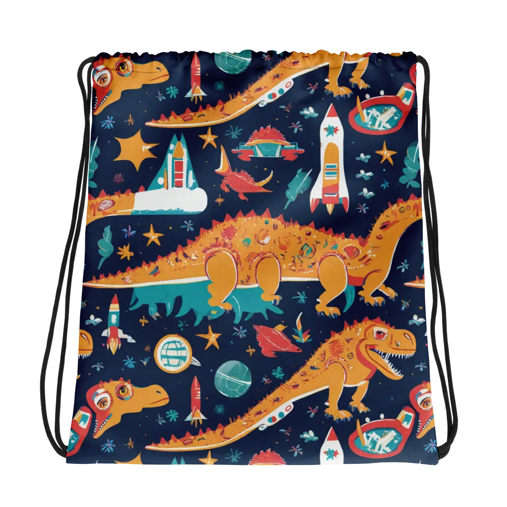 Jurassic Orbit on Drawstring Bag — Photo