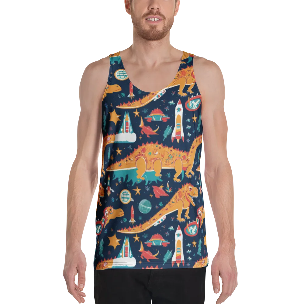 Jurassic Orbit on Men's Tank Top — Front