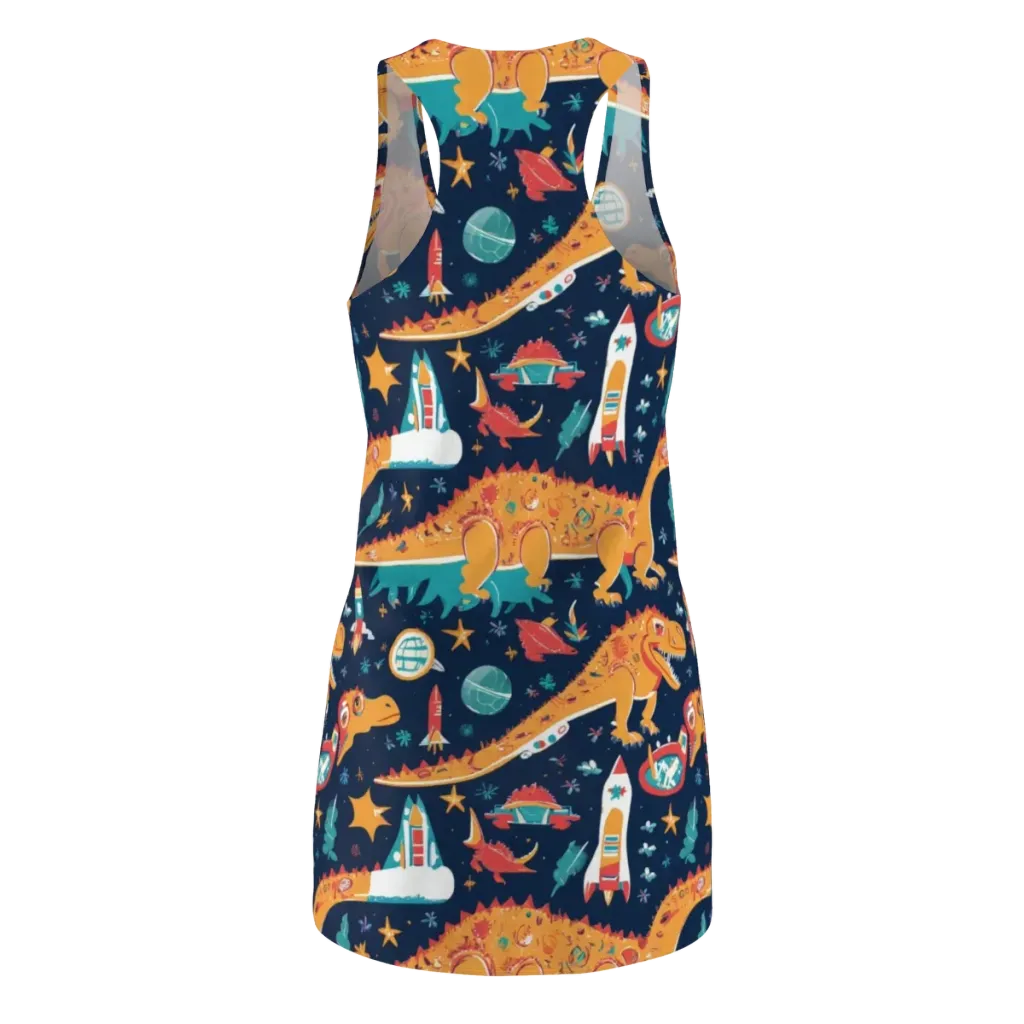 Jurassic Orbit on Racerback Dress — Back