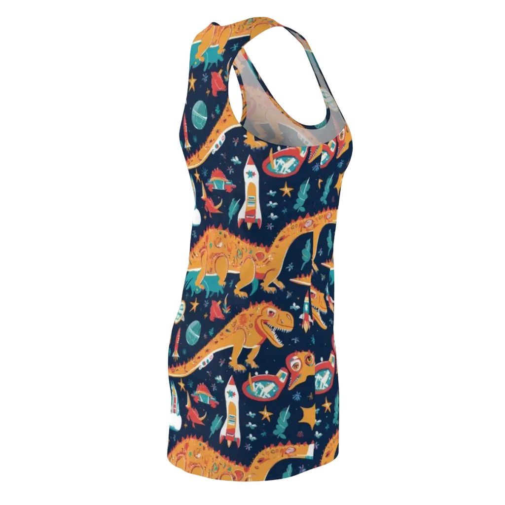 Jurassic Orbit on Racerback Dress — Back Side
