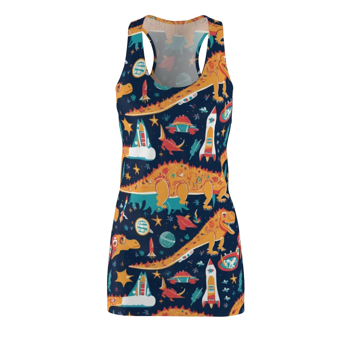 Jurassic Orbit on Racerback Dress — Front