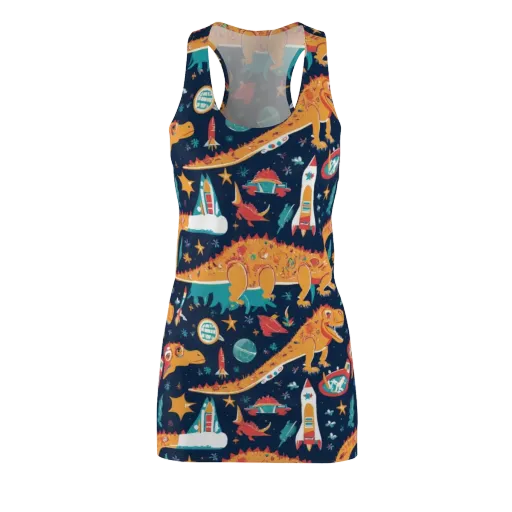 Jurassic Orbit on a Racerback Dress