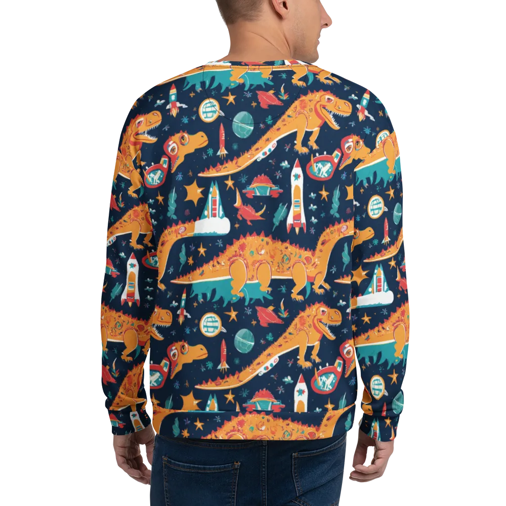 Jurassic Orbit on Sweatshirt — Back