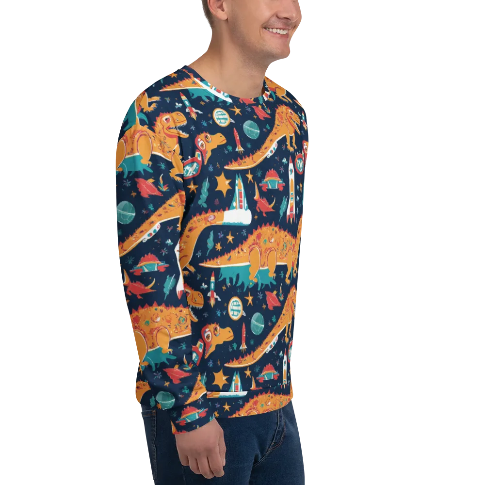 Jurassic Orbit on Sweatshirt — Right Front