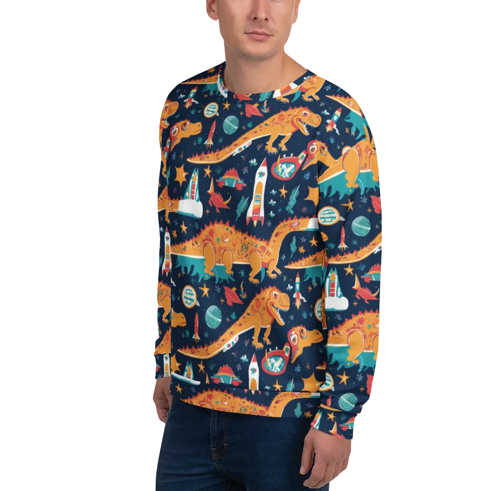 Jurassic Orbit on Sweatshirt — Left Front