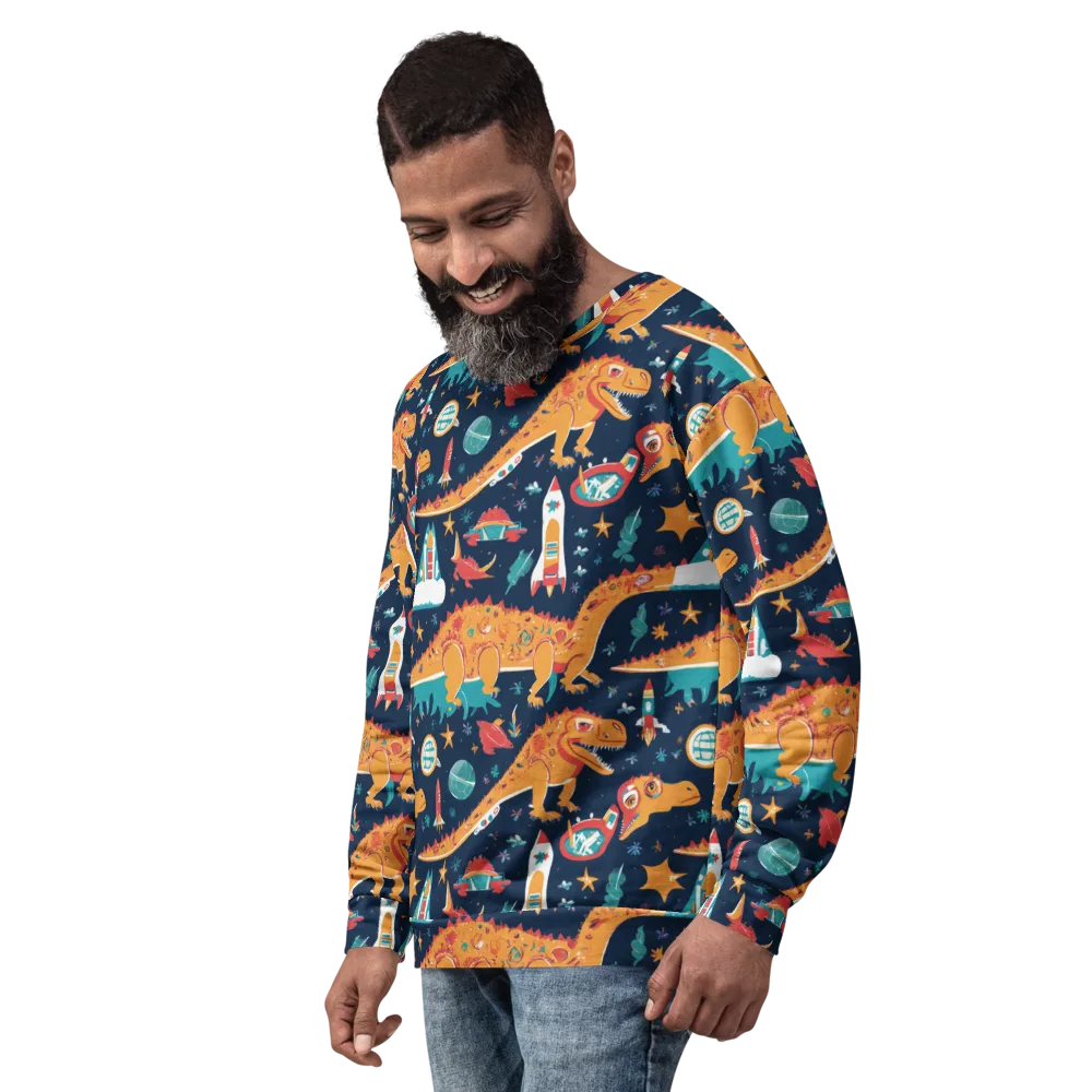 Jurassic Orbit on Sweatshirt — Left Front