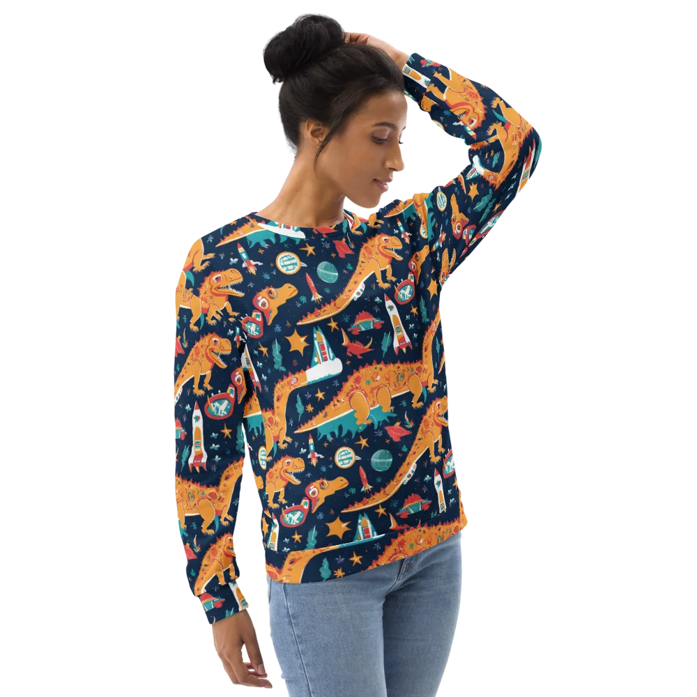 Jurassic Orbit on Sweatshirt — Right Front