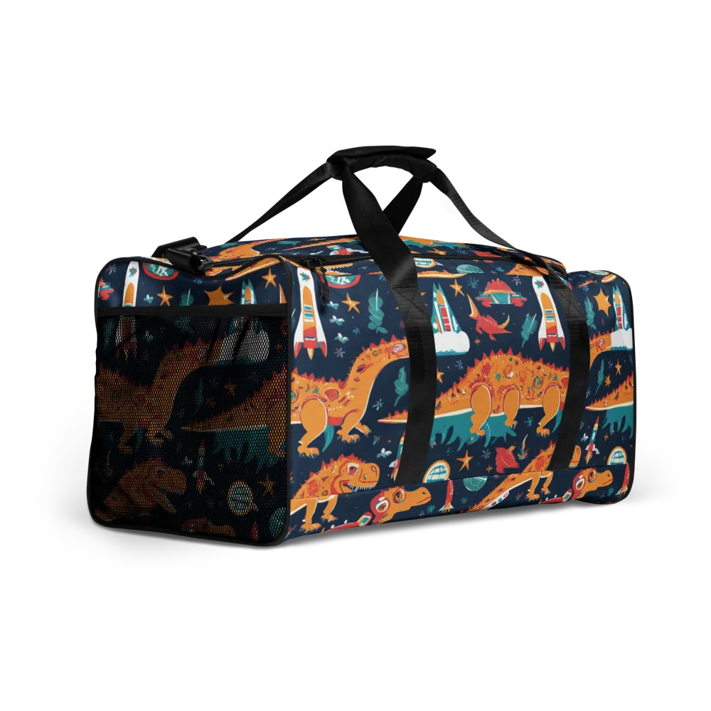 Jurassic Orbit on Duffle Bag — Right Front