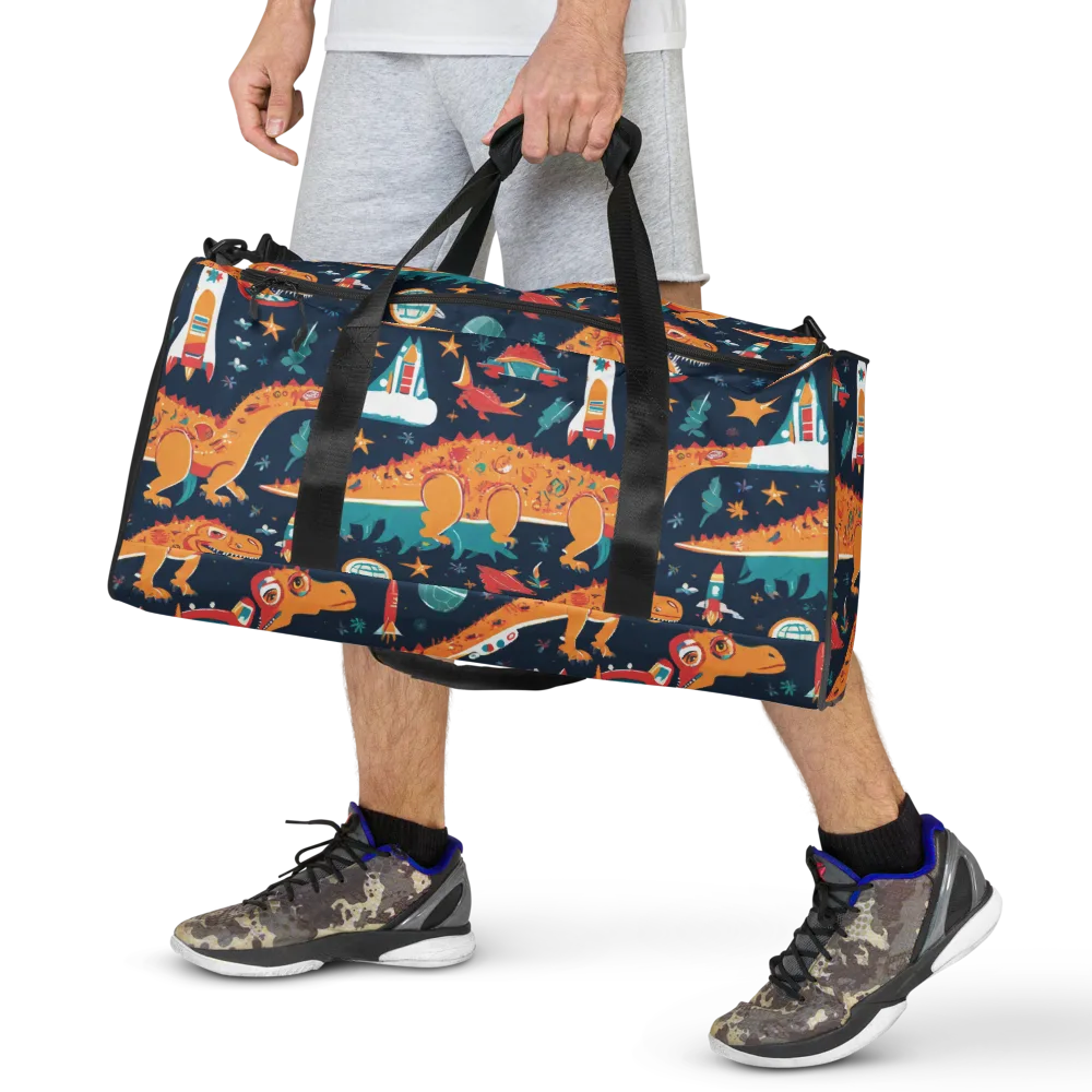 Jurassic Orbit on Duffle Bag — Front