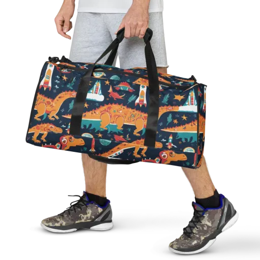 Jurassic Orbit on a Duffle Bag