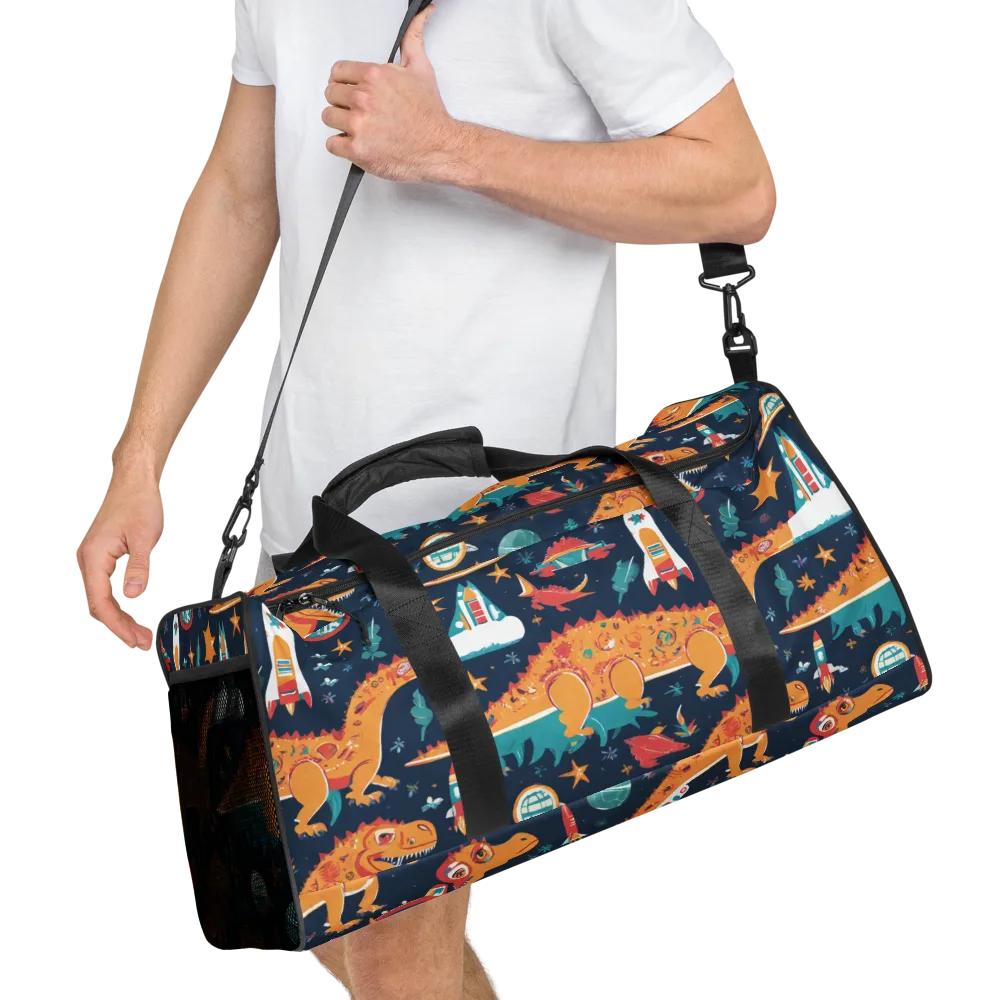 Jurassic Orbit on Duffle Bag — Right Front