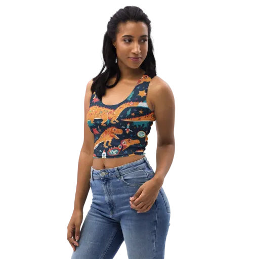 Jurassic Orbit on a Crop Top