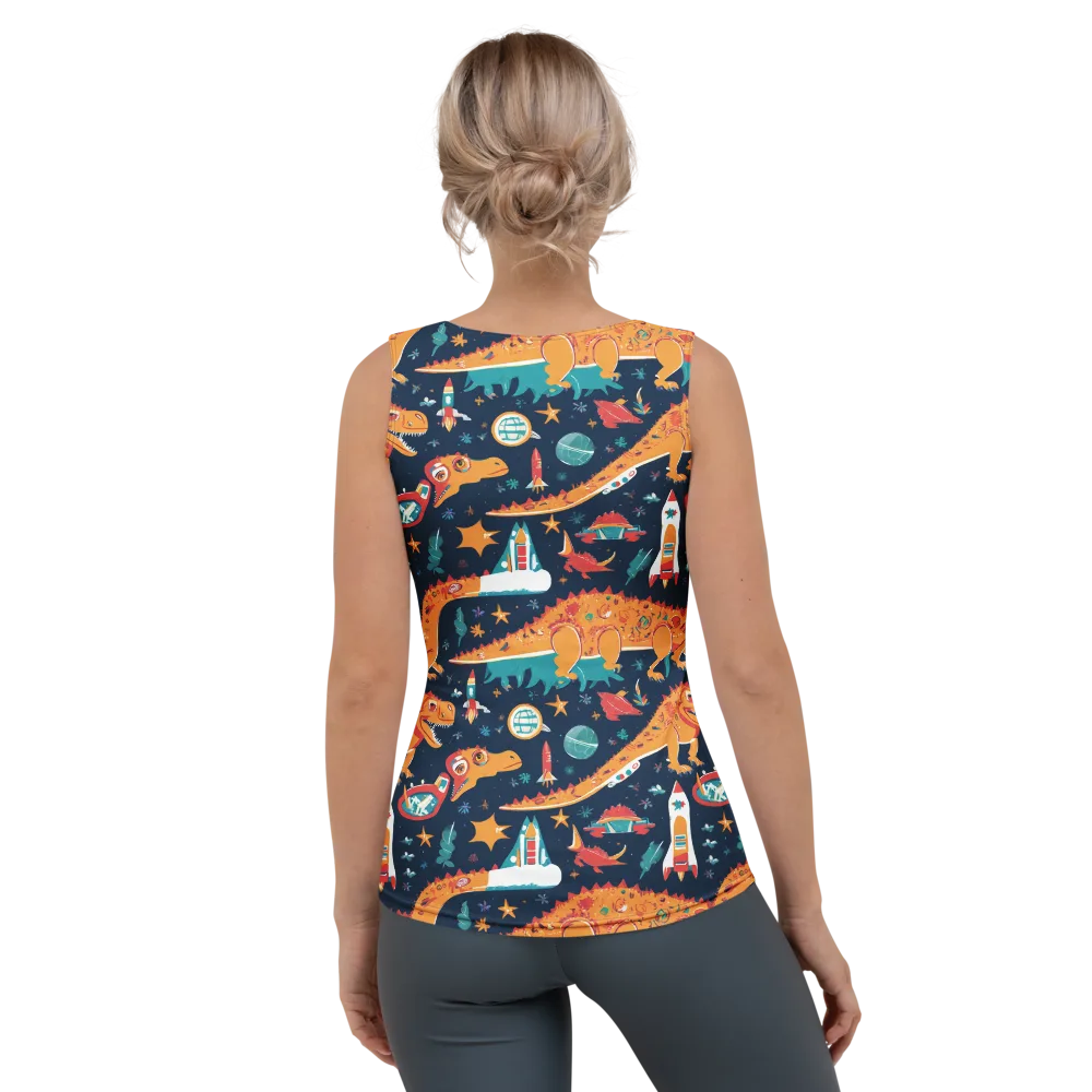 Jurassic Orbit on Women's Tank Top — Back