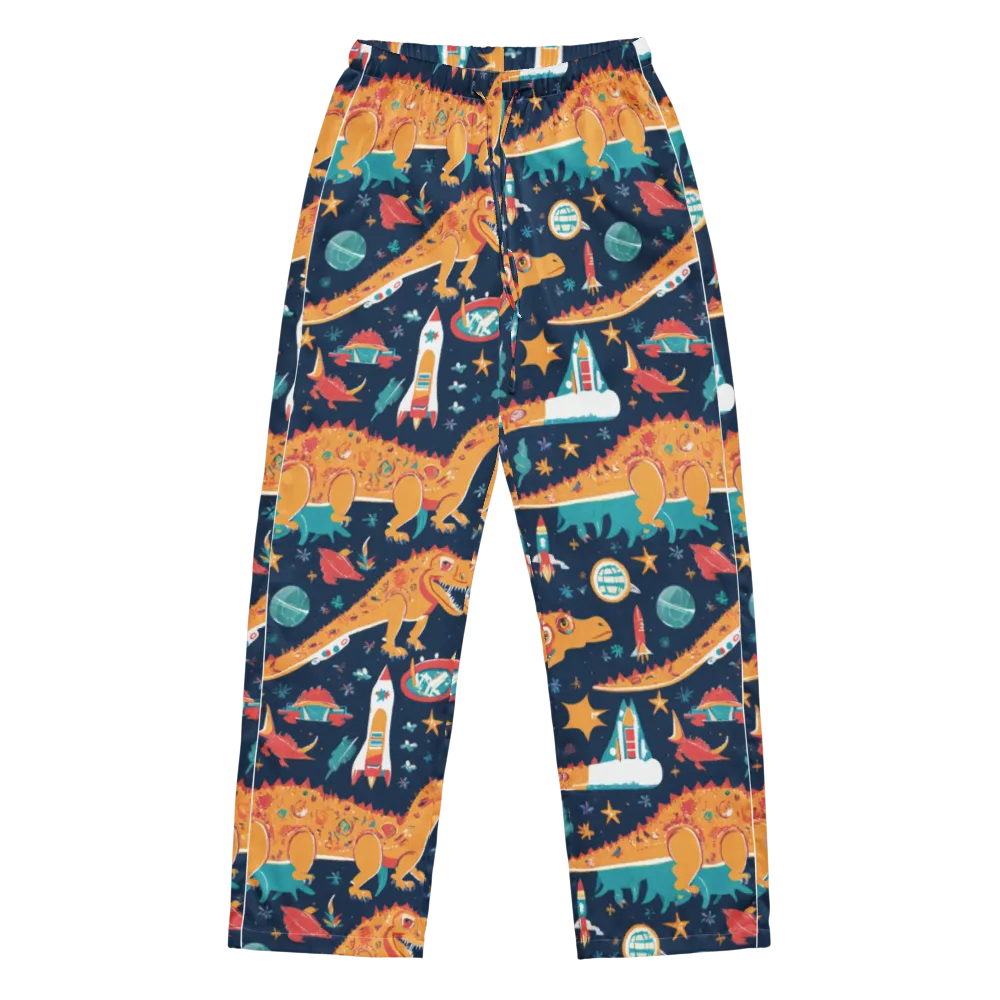 Jurassic Orbit on Women's Pajama Pants — Front