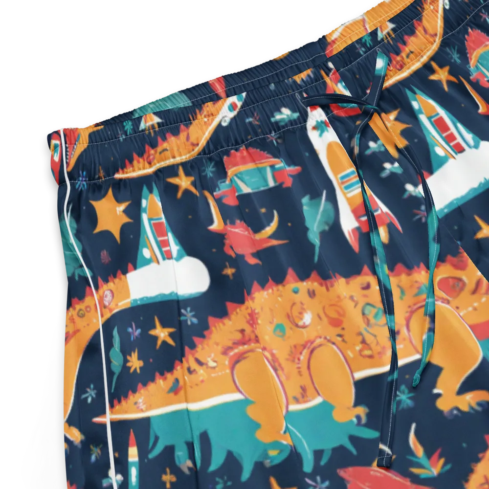 Jurassic Orbit on Women's Pajama Shorts — Product details