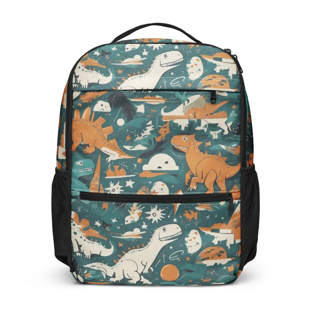 Cretaceous Carnival on Utility Backpack — Front