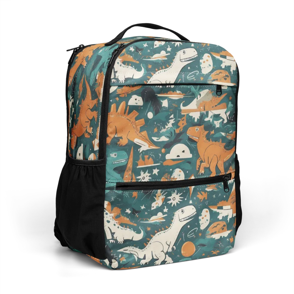 Cretaceous Carnival on Utility Backpack — Right Front