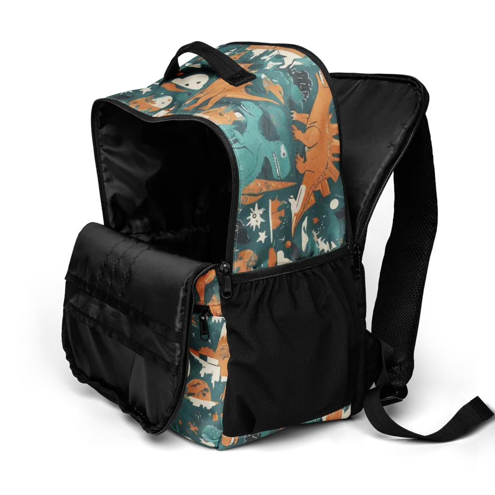 Cretaceous Carnival on Utility Backpack — Product details 2