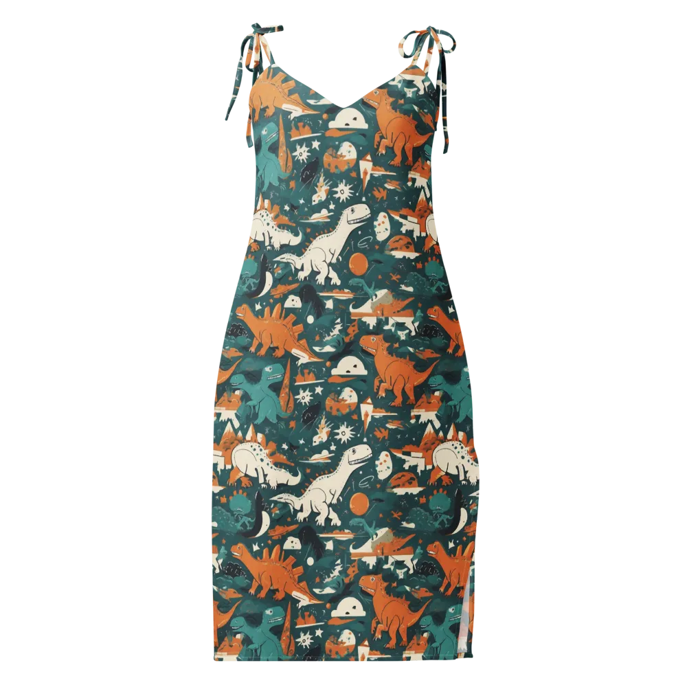 Cretaceous Carnival on Slip Dress — Front