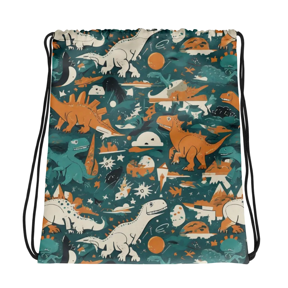 Cretaceous Carnival on Drawstring Bag — Photo