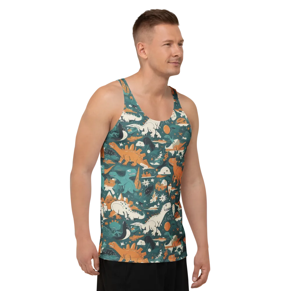 Cretaceous Carnival on Men's Tank Top — Right Front
