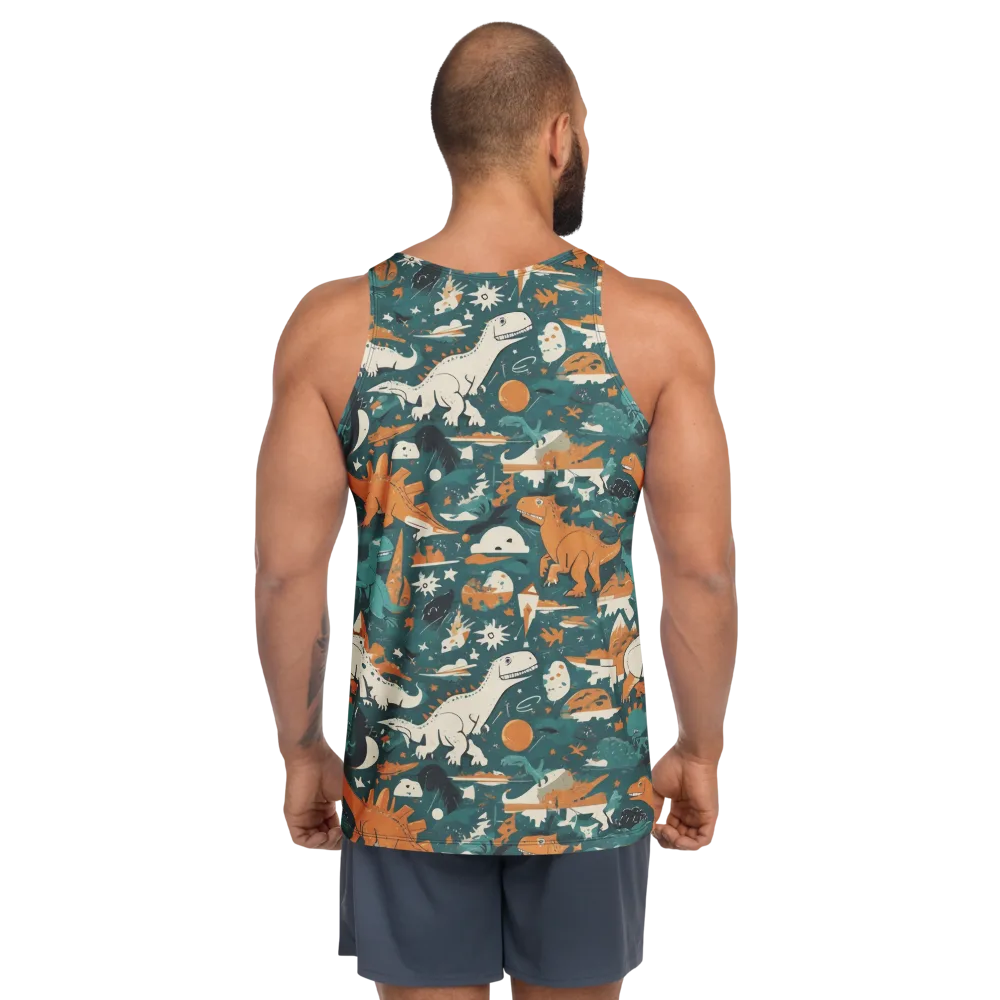 Cretaceous Carnival on Men's Tank Top — Back