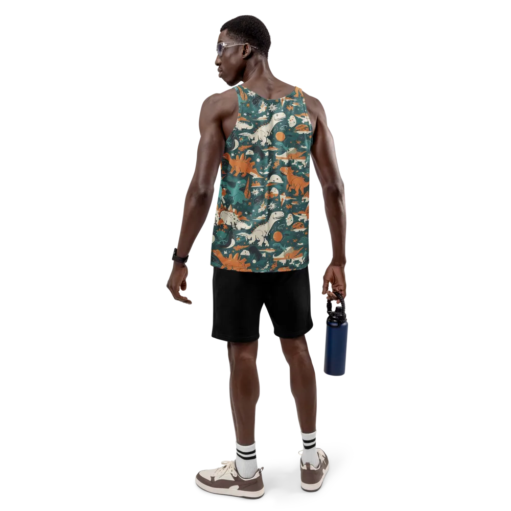 Cretaceous Carnival on Men's Tank Top — Back