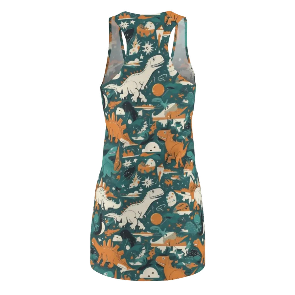 Cretaceous Carnival on Racerback Dress — Back