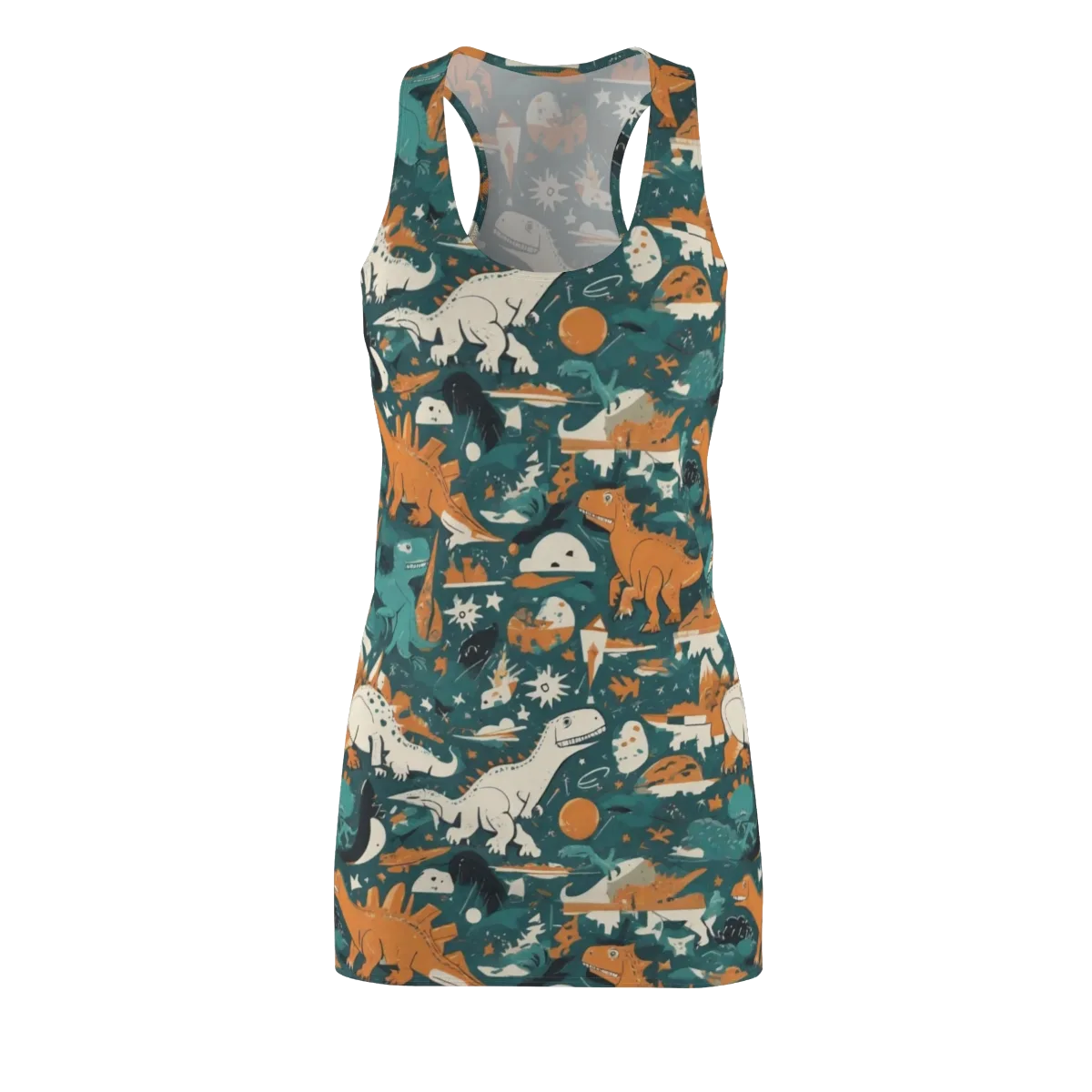 Cretaceous Carnival on Racerback Dress — Front