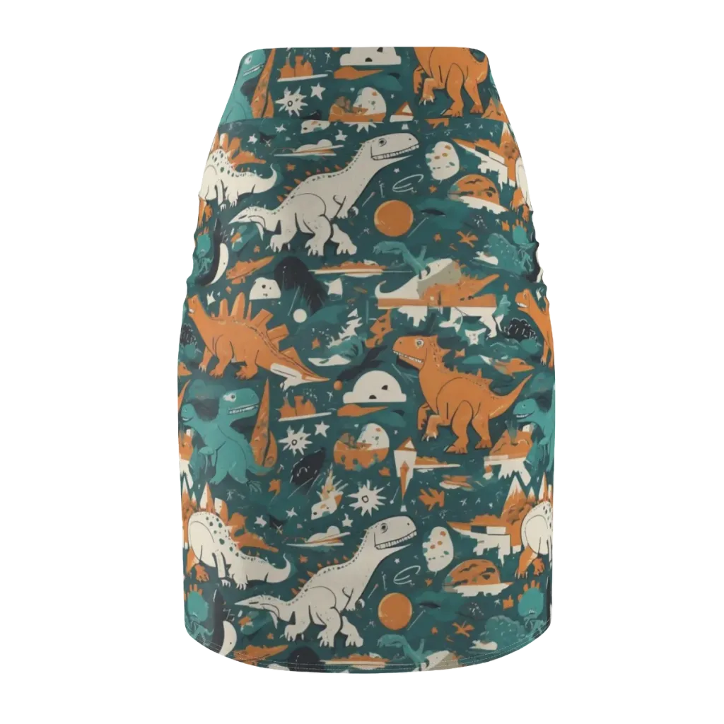 Cretaceous Carnival on Pencil Skirt — Back
