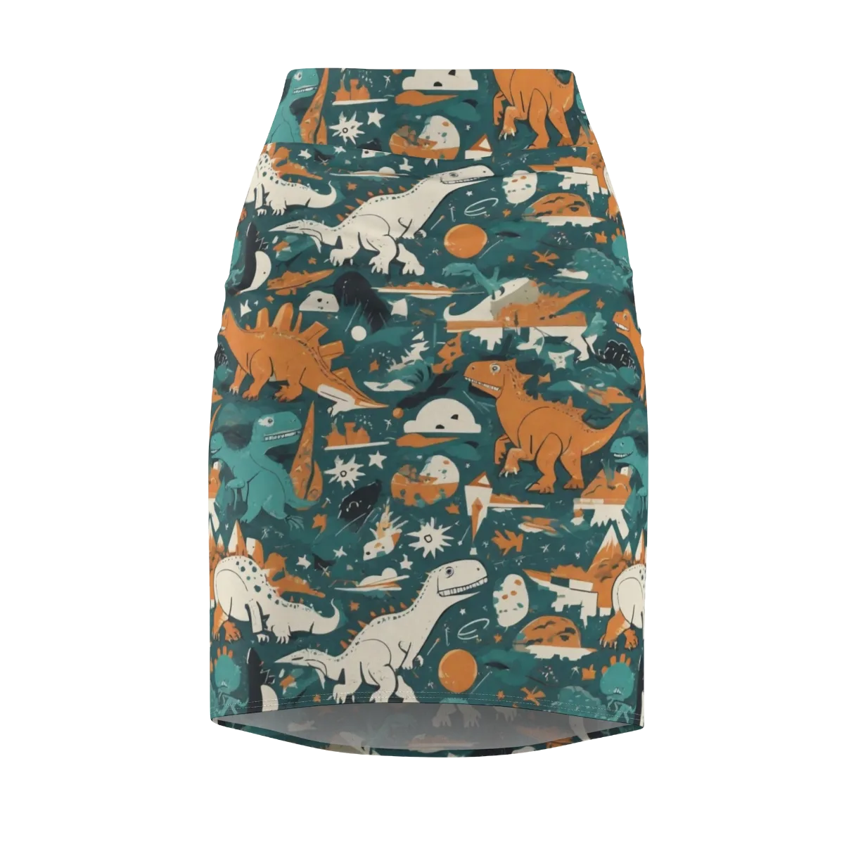 Cretaceous Carnival on Pencil Skirt — Front