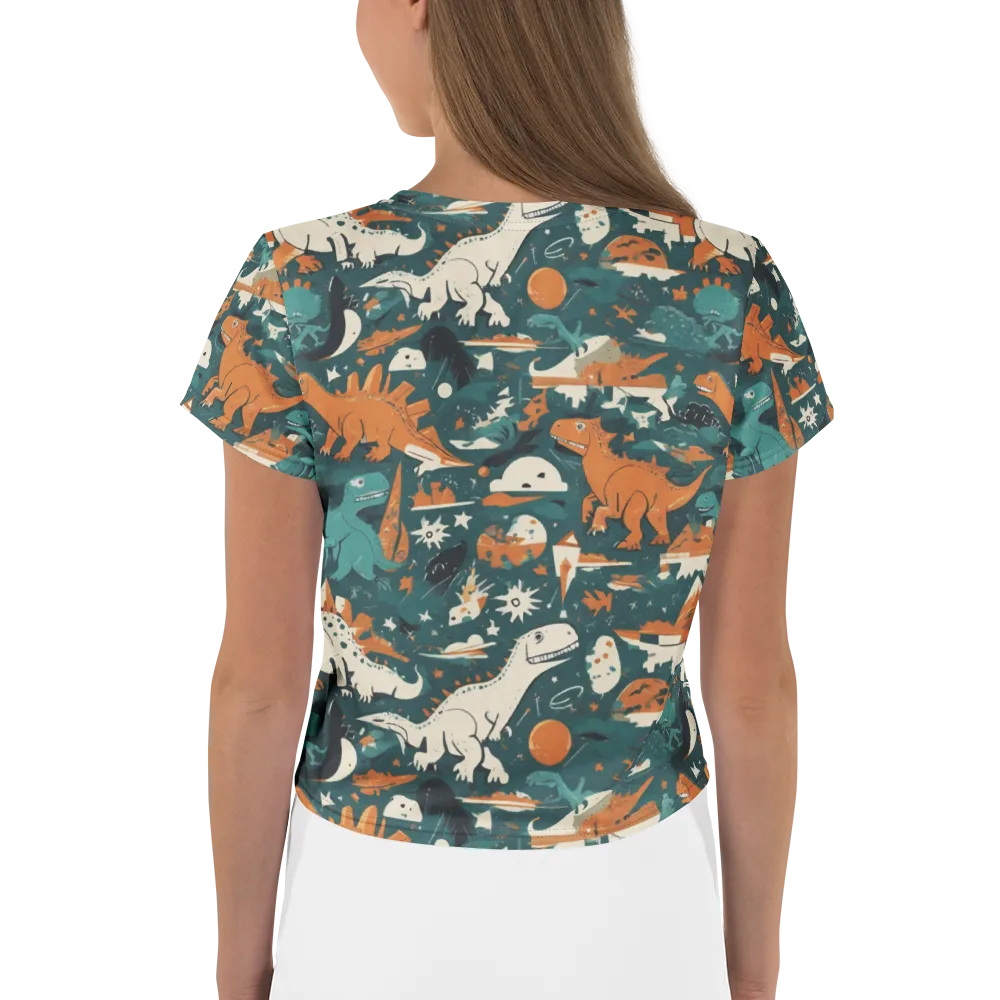 Cretaceous Carnival on Crop Tee — Back