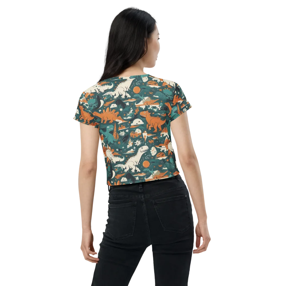 Cretaceous Carnival on Crop Tee — Back