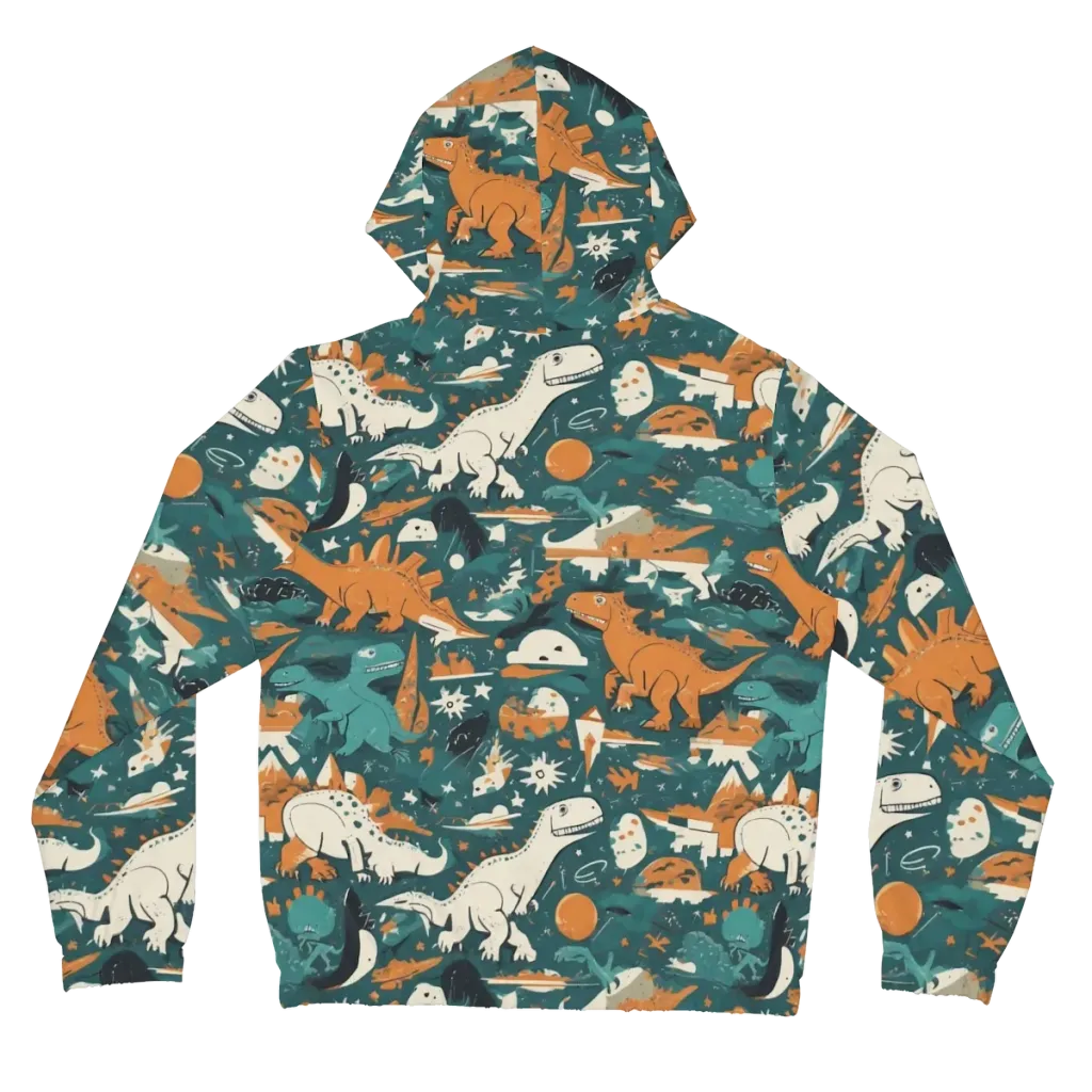 Cretaceous Carnival on Women's Full-Zip Hoodie — Back