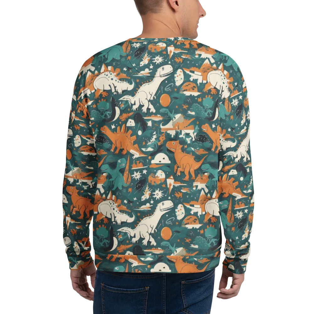 Cretaceous Carnival on Sweatshirt — Back
