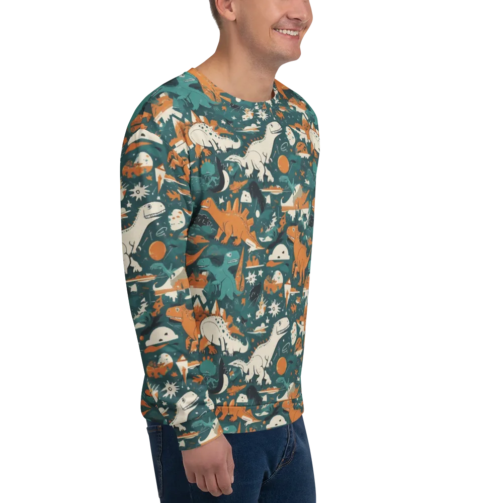 Cretaceous Carnival on Sweatshirt — Right Front