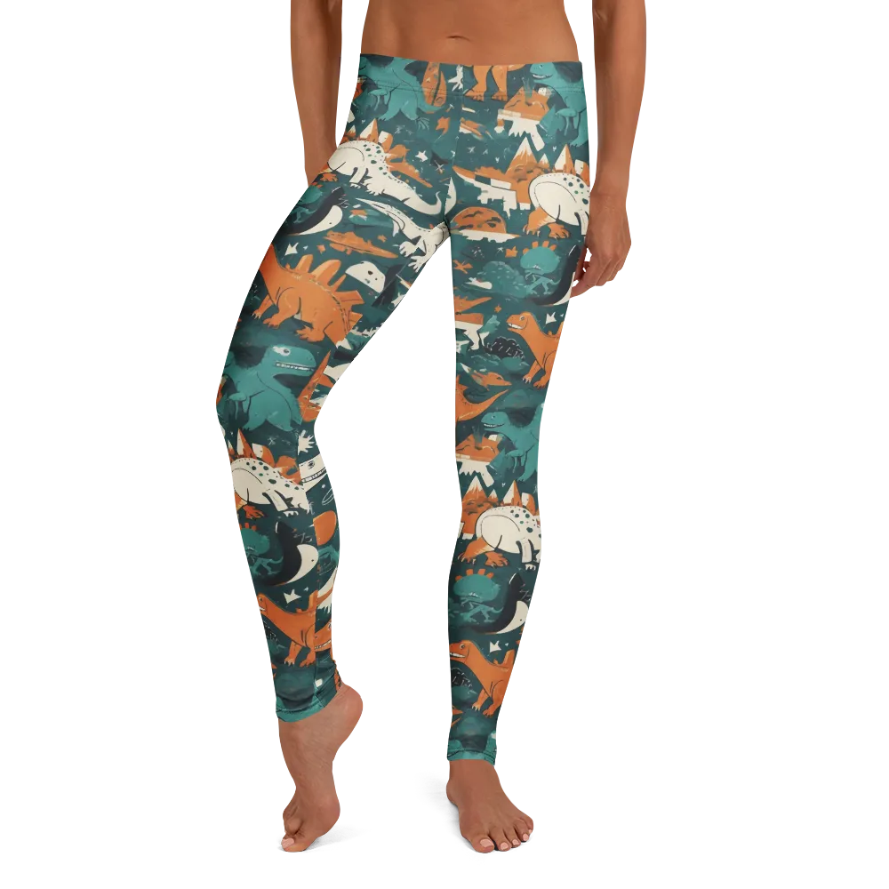 Cretaceous Carnival on Leggings — Front