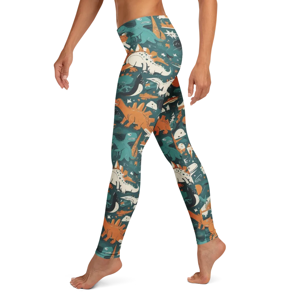 Cretaceous Carnival on Leggings — Left