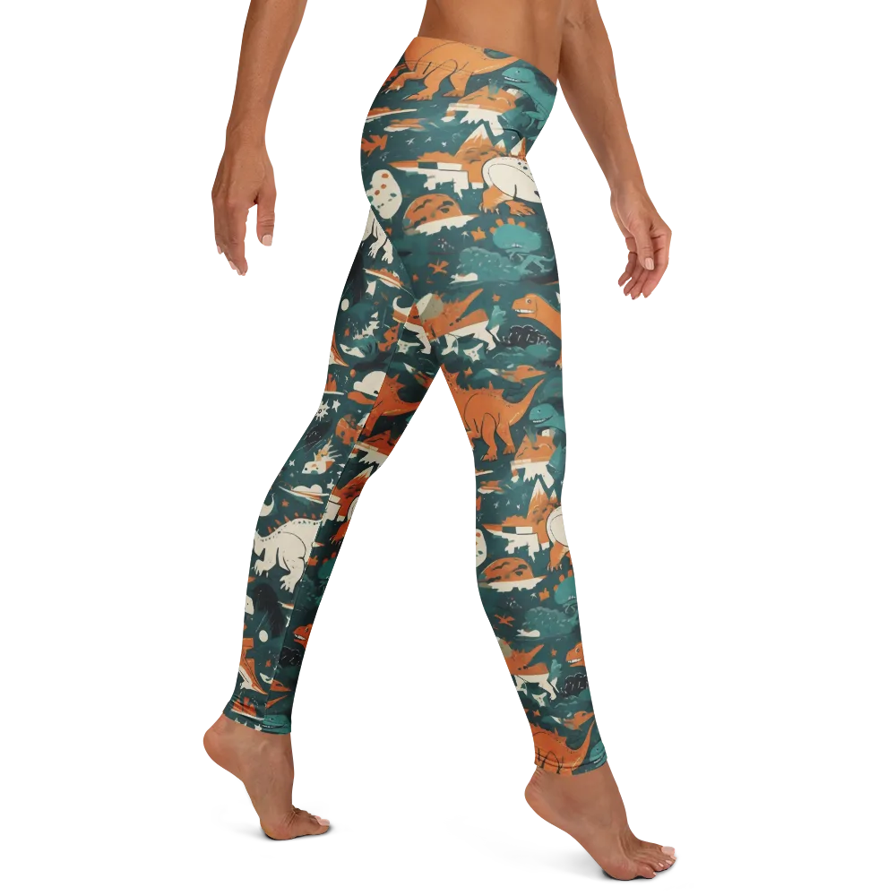 Cretaceous Carnival on Leggings — Right