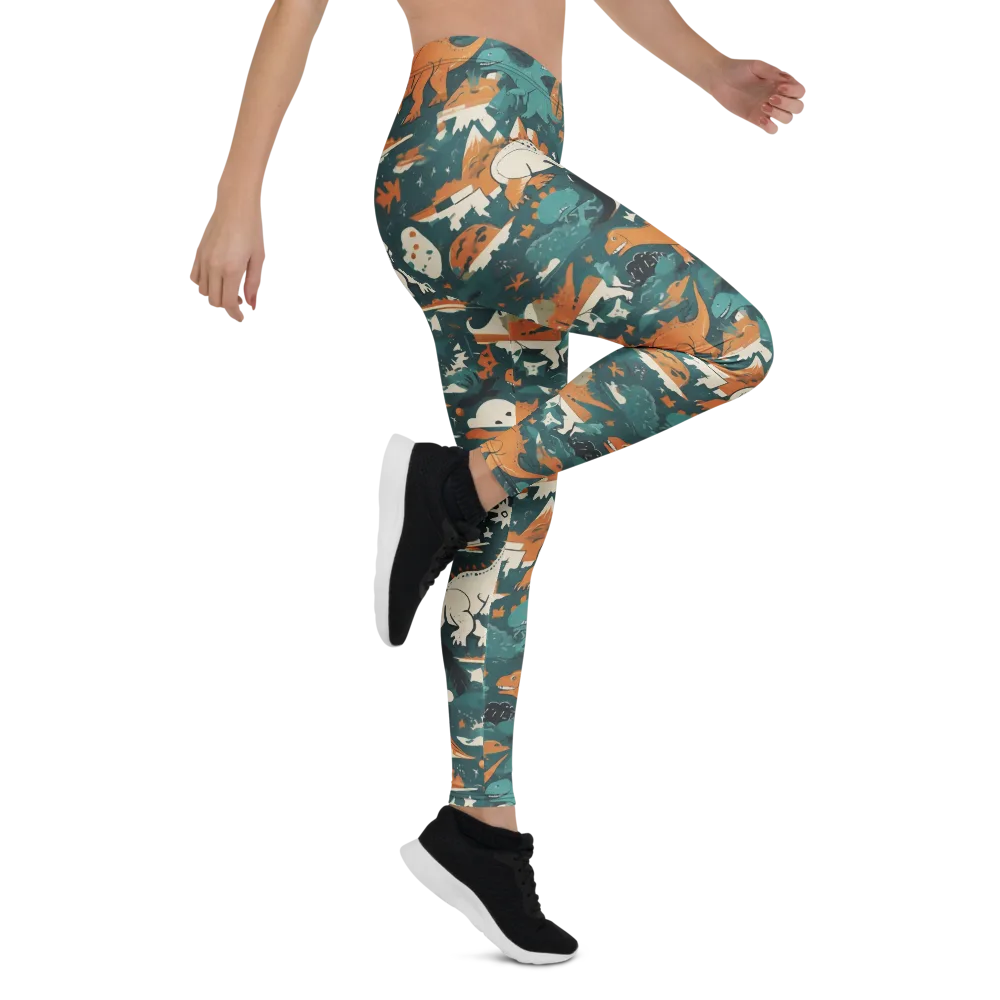 Cretaceous Carnival on Leggings — Right