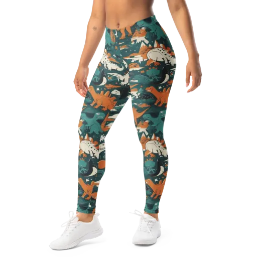 Cretaceous Carnival on a Leggings