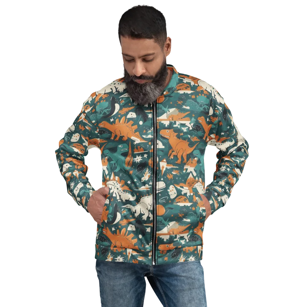 Cretaceous Carnival on Bomber Jacket — Front