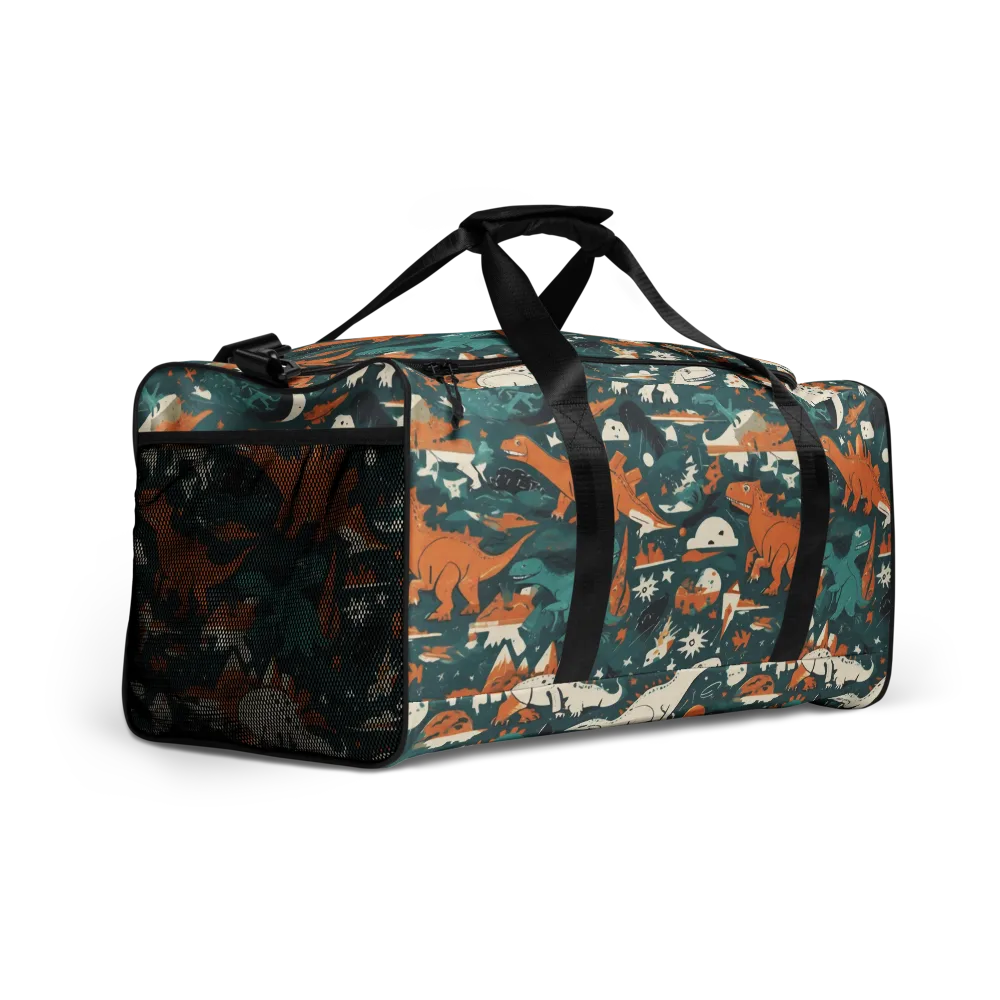 Cretaceous Carnival on Duffle Bag — Right Front