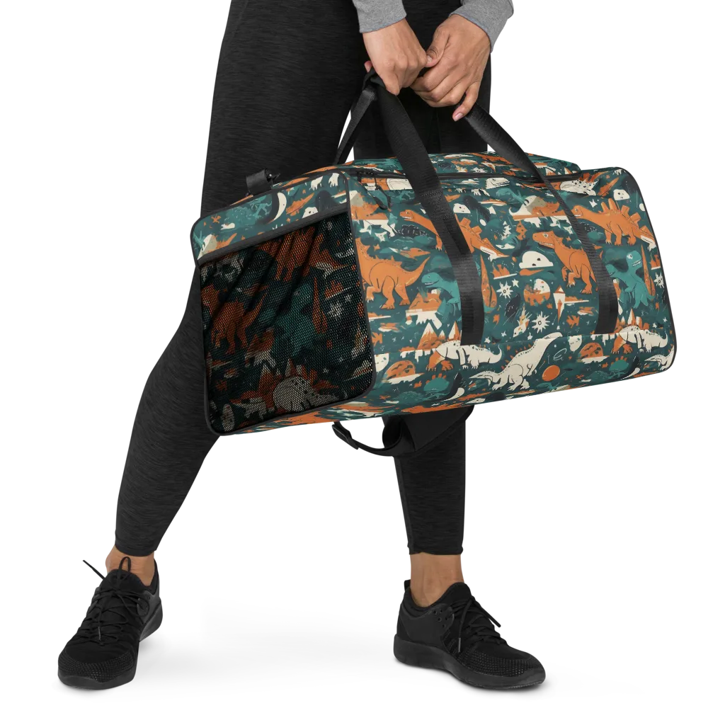 Cretaceous Carnival on Duffle Bag — Right Front