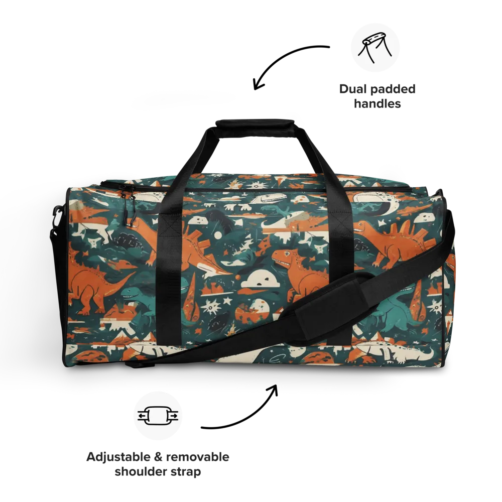 Cretaceous Carnival on Duffle Bag — Front