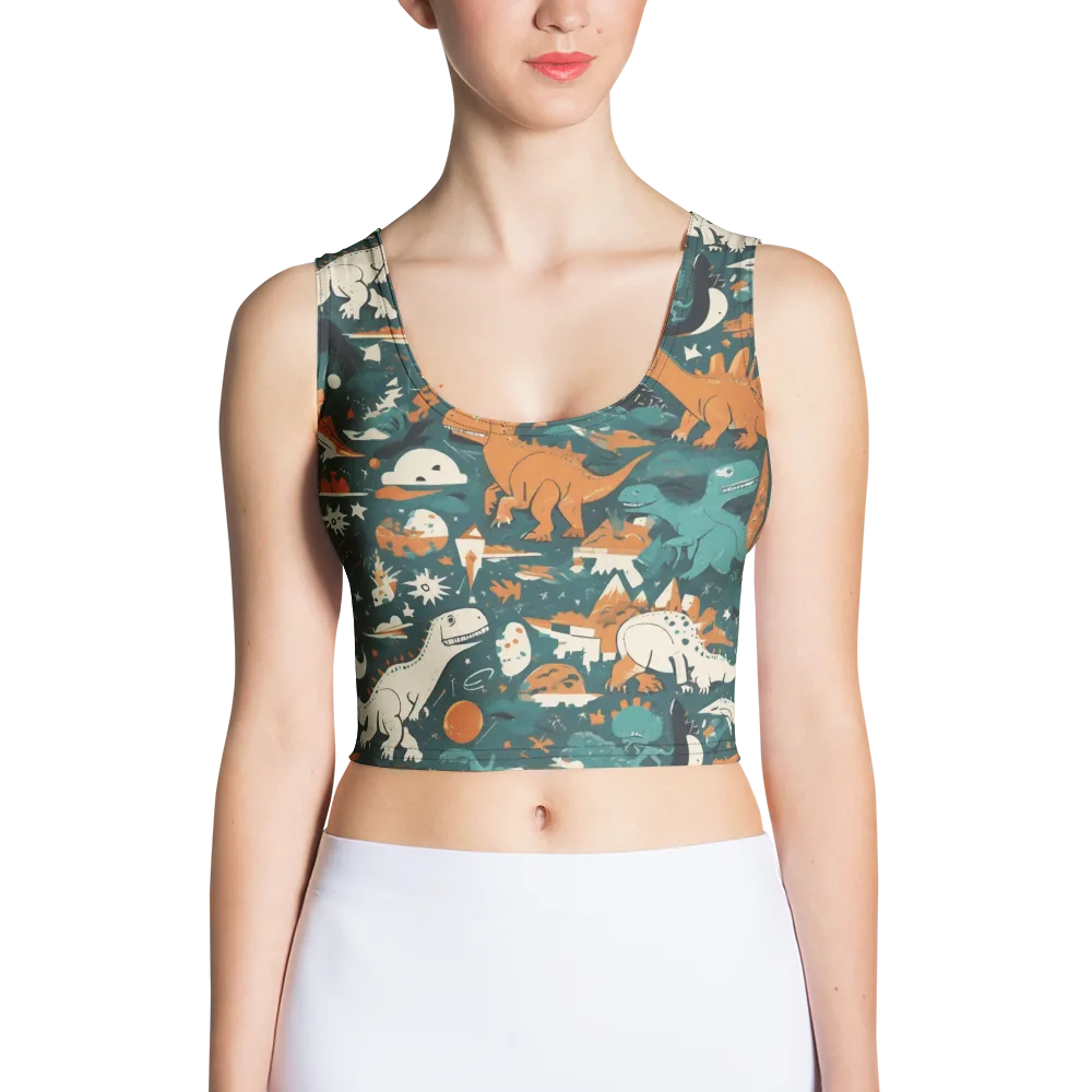 Cretaceous Carnival on Crop Top — Front