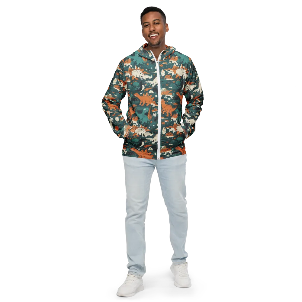 Cretaceous Carnival on Men's Windbreaker — Front