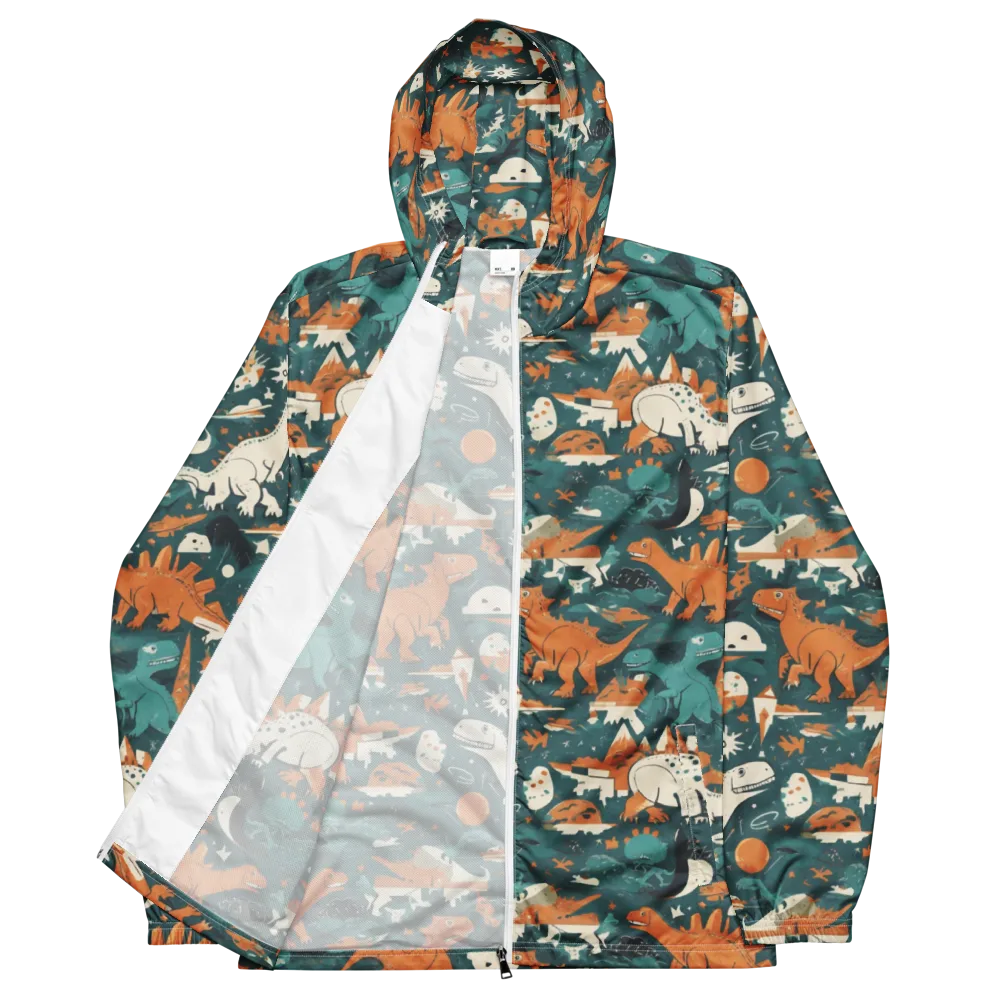 Cretaceous Carnival on Men's Windbreaker — Front