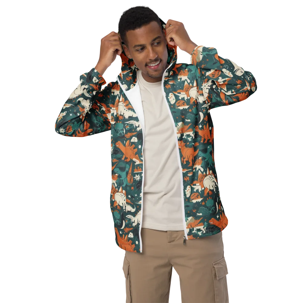 Cretaceous Carnival on Men's Windbreaker — Front