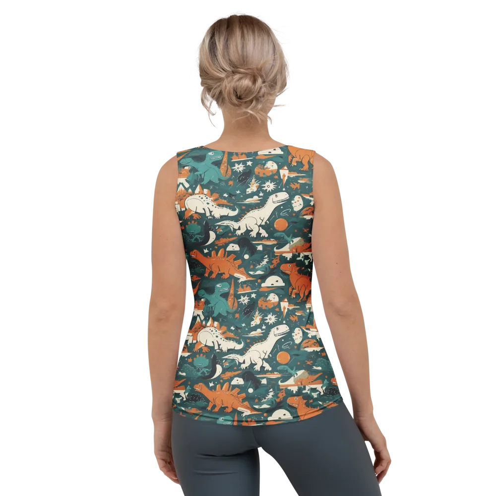 Cretaceous Carnival on Women's Tank Top — Back
